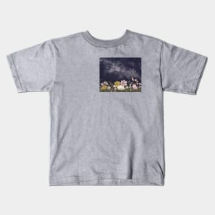 Galaxy in Bloom Colour Version Kids T-Shirt